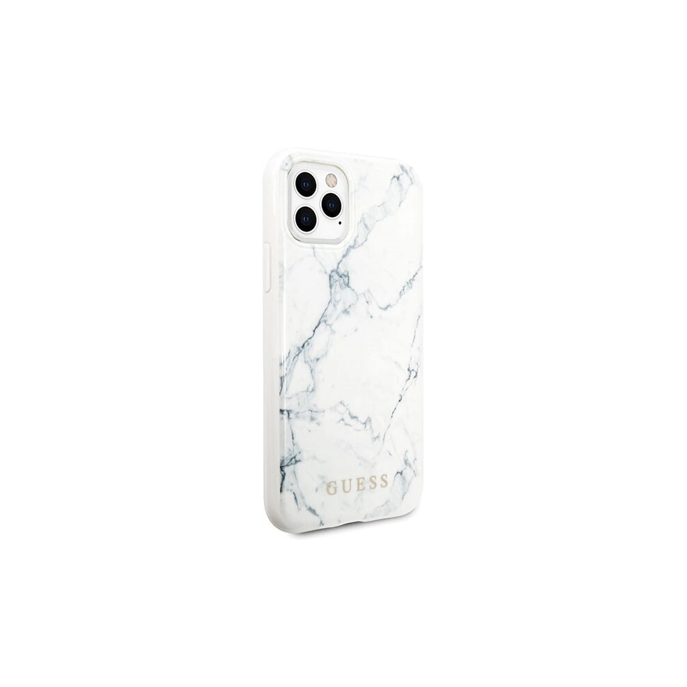 Etui Guess GUHCN65PCUMAWH Apple iPhone 11 Pro Max biały/white Marble