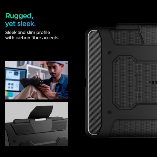 Kup Etui Spigen Rugged Armor Pro Apple iPad Air 13" 2024 (6. generacji) Black - SPN3430 - {ean13} - Sklep Home Screen