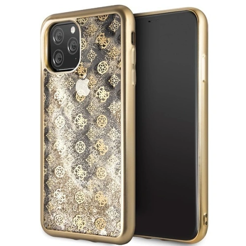 Kup Etui Guess GUHCN65PEOLGGO Apple iPhone 11 Pro Max zlatý/gold hard case 4G Peony Liquid Glitter - GUE287GLD - {ean13} - Sklep Home Screen