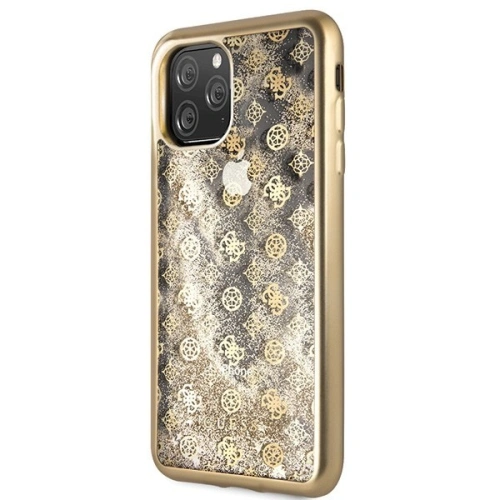 Kup Etui Guess GUHCN65PEOLGGO Apple iPhone 11 Pro Max zlatý/gold hard case 4G Peony Liquid Glitter - GUE287GLD - {ean13} - Sklep Home Screen