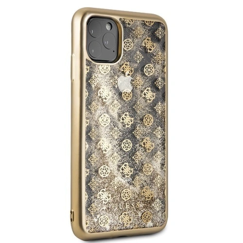 Kup Etui Guess GUHCN65PEOLGGO Apple iPhone 11 Pro Max zlatý/gold hard case 4G Peony Liquid Glitter - GUE287GLD - {ean13} - Sklep Home Screen