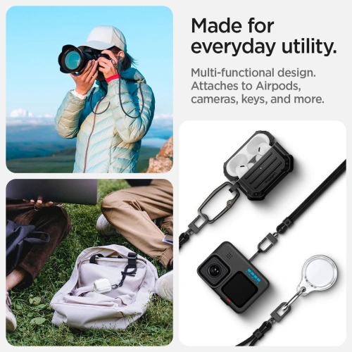Kup Smyč Spigen Univerzální popruh Set Crossbody & na zápěstí černý [2 PACK] - SPN3435 - {ean13} - Sklep Home Screen