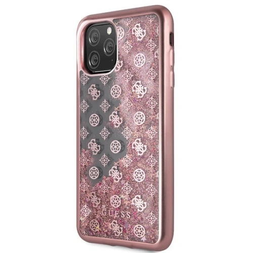 Kup Etui Guess GUHCN65PEOLGPI Apple iPhone 11 Pro Max růžovo-zlatý/rosegold tvrdý kryt 4G Peony Liquid Glitter - GUE288RS - {ean13} - Sklep Home Screen