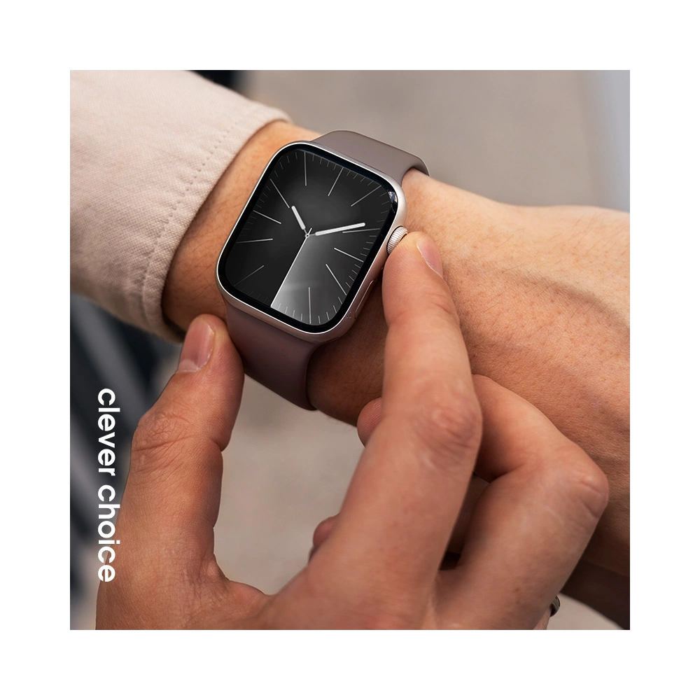 Pasek Crong Liquid Apple Watch 4/5/6/7/8/9/SE/Ultra 1/2 42/44/45/49mm brązowy