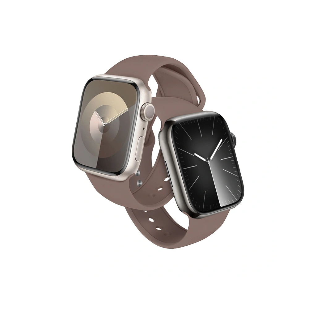 Pasek Crong Liquid Apple Watch 4/5/6/7/8/9/SE/Ultra 1/2 42/44/45/49mm brązowy