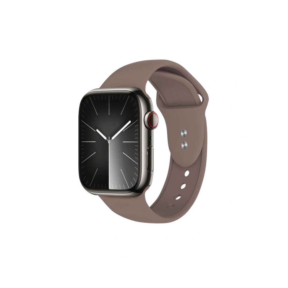 Pasek Crong Liquid Apple Watch 4/5/6/7/8/9/SE/Ultra 1/2 42/44/45/49mm brązowy