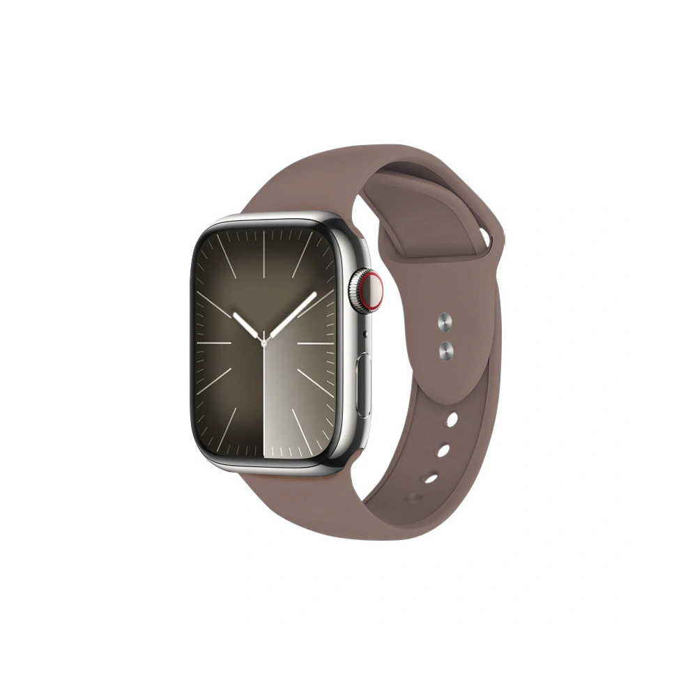 Pasek Crong Liquid Apple Watch 4/5/6/7/8/9/SE/Ultra 1/2 42/44/45/49mm brązowy