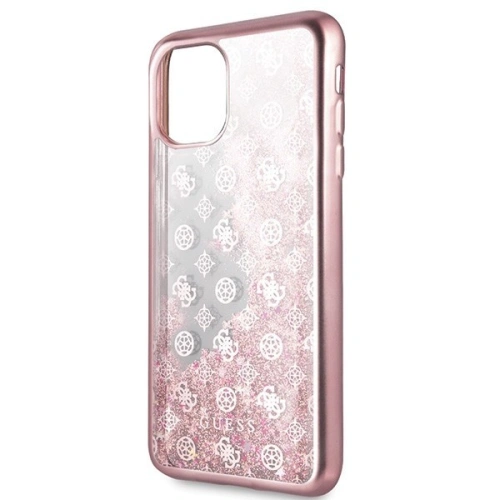 Kup Etui Guess GUHCN65PEOLGPI Apple iPhone 11 Pro Max růžovo-zlatý/rosegold tvrdý kryt 4G Peony Liquid Glitter - GUE288RS - {ean13} - Sklep Home Screen