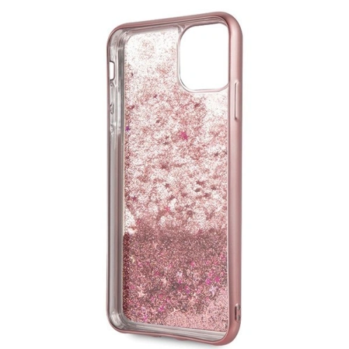 Kup Etui Guess GUHCN65PEOLGPI Apple iPhone 11 Pro Max růžovo-zlatý/rosegold tvrdý kryt 4G Peony Liquid Glitter - GUE288RS - {ean13} - Sklep Home Screen