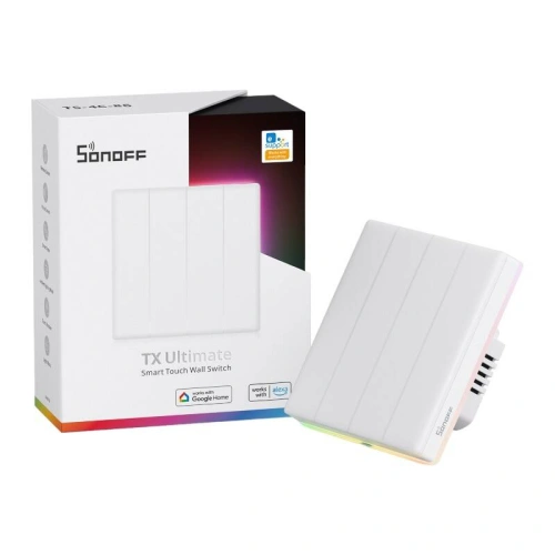 Kup Comutator de perete inteligent tactil Wi-Fi Sonoff TX T5 4C (4-canale) - SNF164 - {ean13} - Sklep Home Screen