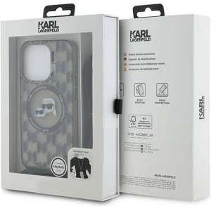 Kup Etui Karl Lagerfeld KLHMP15LHCKCKLCK Apple iPhone 15 Pro hardcase IML Crossbody Monogram Karl & Choupette Head MagSafe czarny/black - KLD2097 - {ean13} - Sklep Home Screen
