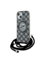 Kup Etui Karl Lagerfeld KLHMP15SHCKCKLCK Apple iPhone 15 / 14 / 13 hardcase IML Crossbody Monogram Karl & Choupette Head MagSafe czarny/black - KLD2100 - {ean13} - Sklep Home Screen