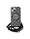 Kup Etui Karl Lagerfeld KLHMP15SHCKCKLCK Apple iPhone 15 / 14 / 13 hardcase IML Crossbody Monogram Karl & Choupette Head MagSafe czarny/black - KLD2100 - {ean13} - Sklep Home Screen