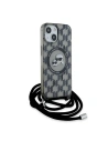 Kup Etui Karl Lagerfeld KLHMP15SHCKCKLCK Apple iPhone 15 / 14 / 13 hardcase IML Crossbody Monogram Karl & Choupette Head MagSafe czarny/black - KLD2100 - {ean13} - Sklep Home Screen