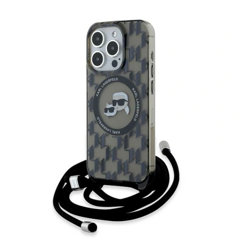 Kup Etui Karl Lagerfeld KLHMP15XHCKCKLCK Apple iPhone 15 Pro Max hardcase IML Crossbody Monogram Karl & Choupette Head MagSafe černý/black - KLD2103 - {ean13} - Sklep Home Screen