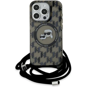 Kup Etui Karl Lagerfeld KLHMP15XHCKCKLCK Apple iPhone 15 Pro Max hardcase IML Crossbody Monogram Karl & Choupette Head MagSafe černý/black - KLD2103 - {ean13} - Sklep Home Screen