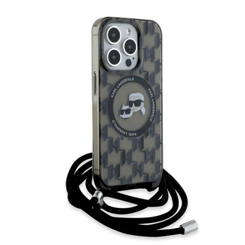 Kup Etui Karl Lagerfeld KLHMP15XHCKCKLCK Apple iPhone 15 Pro Max hardcase IML Crossbody Monogram Karl & Choupette Head MagSafe černý/black - KLD2103 - {ean13} - Sklep Home Screen