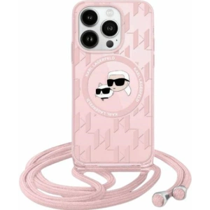 Kup Etui Karl Lagerfeld KLHMP15XHCKCKLCP Apple iPhone 15 Pro Max hardcase IML Crossbody Monogram Karl & Choupette Head MagSafe rózsaszín/pink - KLD2104 - {ean13} - Sklep Home Screen