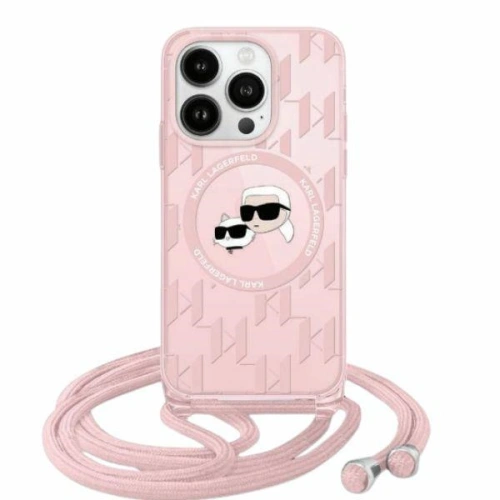 Kup Etui Karl Lagerfeld KLHMP15XHCKCKLCP Apple iPhone 15 Pro Max hardcase IML Crossbody Monogram Karl & Choupette Head MagSafe rózsaszín/pink - KLD2104 - {ean13} - Sklep Home Screen
