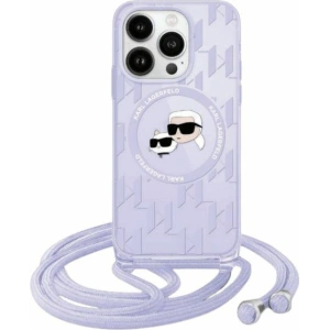 Kup Etui Karl Lagerfeld KLHMP15XHCKCKLCU Apple iPhone 15 Pro Max kemény tok IML Crossbody Monogram Karl & Choupette Head MagSafe lila/purple - KLD2105 - {ean13} - Sklep Home Screen