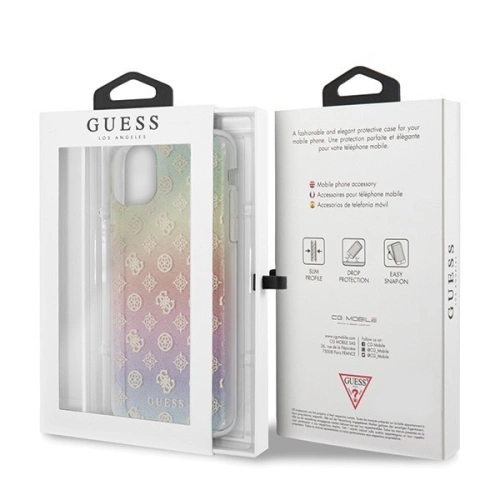 Kup Etui Guess GUHCN65PEOML Apple iPhone 11 Pro Max multicolor hard case Iridescent 4G Peony - GUE289 - {ean13} - Sklep Home Screen