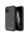 Etui Guess GUHCN65RSSASBK Apple iPhone 11 Pro Max černý/black hard case Saffiano 4G Circle Logo