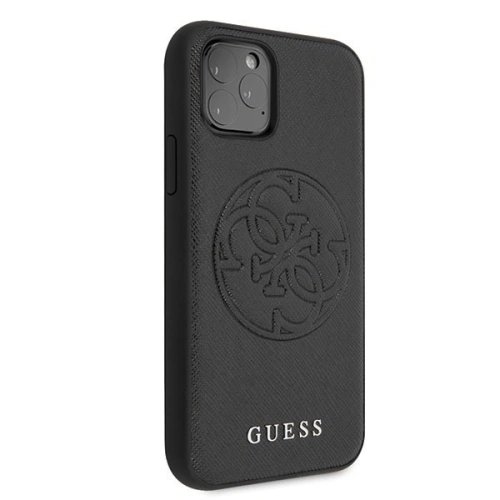 Kup Guess Apple Tasche GUHCN65RSSASBK iPhone 11 Pro Max schwarz/schwarz Hartschale Saffiano 4G Circle Logo - GUE290BLK - {ean13} - Sklep Home Screen