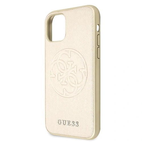 Kup Husă Guess GUHCN65RSSASGO Apple iPhone 11 Pro Max auriu/gold hard case Saffiano 4G Circle Logo - GUE291GLD - {ean13} - Sklep Home Screen