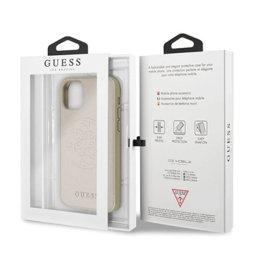 Kup Husă Guess GUHCN65RSSASGO Apple iPhone 11 Pro Max auriu/gold hard case Saffiano 4G Circle Logo - GUE291GLD - {ean13} - Sklep Home Screen