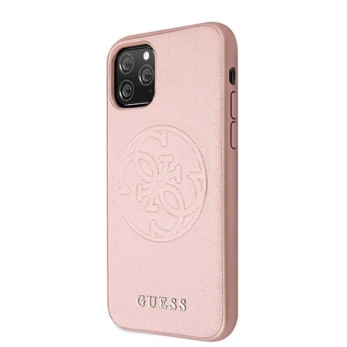 Kup Guess Apple Tasche GUHCN65RSSASRG iPhone 11 Pro Max rosa/rosa Hartschalenetui Saffiano 4G Circle Logo - GUE292PNK - {ean13} - Sklep Home Screen
