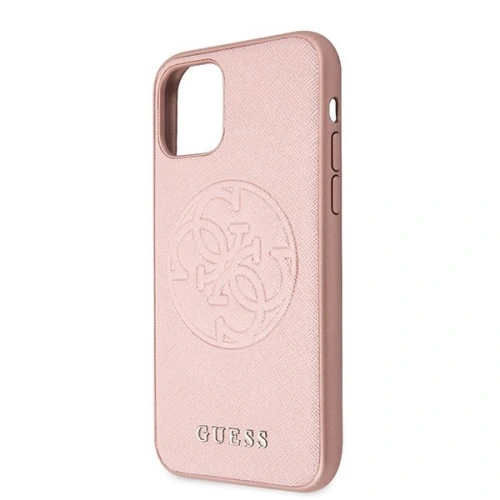 Kup Guess Apple Tasche GUHCN65RSSASRG iPhone 11 Pro Max rosa/rosa Hartschalenetui Saffiano 4G Circle Logo - GUE292PNK - {ean13} - Sklep Home Screen