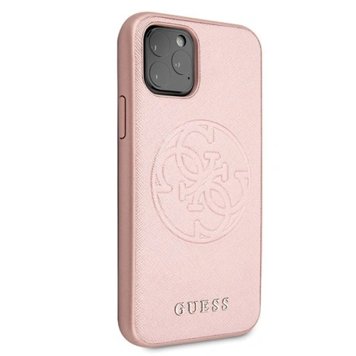 Kup Guess Apple Tasche GUHCN65RSSASRG iPhone 11 Pro Max rosa/rosa Hartschalenetui Saffiano 4G Circle Logo - GUE292PNK - {ean13} - Sklep Home Screen