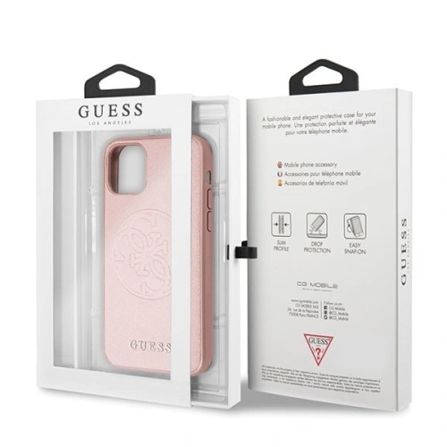 Kup Guess Apple Tasche GUHCN65RSSASRG iPhone 11 Pro Max rosa/rosa Hartschalenetui Saffiano 4G Circle Logo - GUE292PNK - {ean13} - Sklep Home Screen