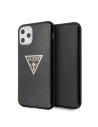 Husă Guess GUHCN65SGTLBK Apple iPhone 11 Pro Max negru/black hard case Glitter Triangle