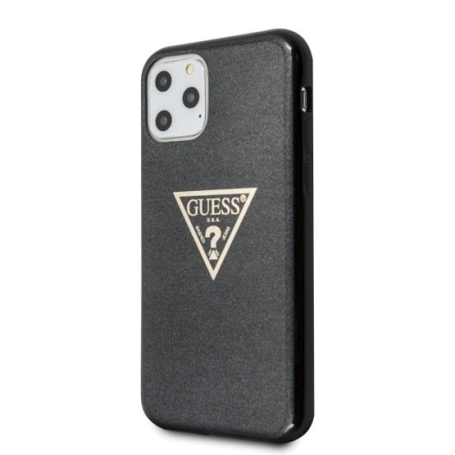 Kup Husă Guess GUHCN65SGTLBK Apple iPhone 11 Pro Max negru/black hard case Glitter Triangle - GUE293BLK - {ean13} - Sklep Home Screen