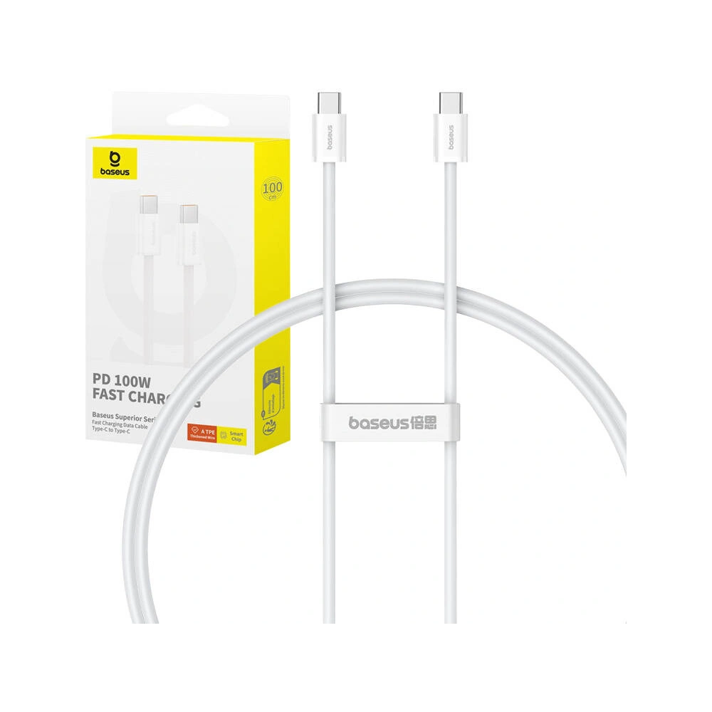 Kabel USB-C / USB-C Baseus Superior 2 100W 1m biały