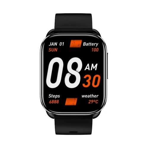 Buy QCY WATCH GS smartwatch IPX8 black - QCY63 - {ean13} - Home Screen Store Europe