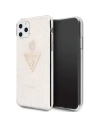 Guess Apple Tasche GUHCN65SGTLPI iPhone 11 Pro Max rosa/rosa Hartschalenetui Glitter Triangle