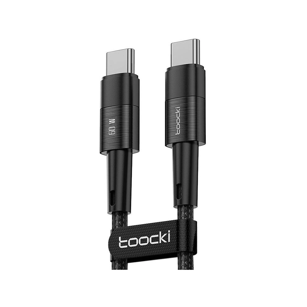 Kabel Toocki TXCTT2-YS03 USB-C / USB-C 1m FC 60W czarny