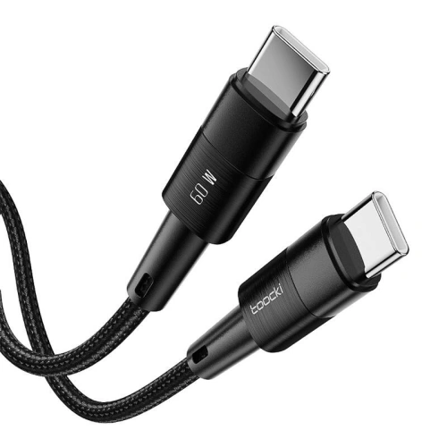 Kup Kabel Toocki TXCTT2-YS03 USB-C / USB-C 1m FC 60W černý - TCK133 - {ean13} - Sklep Home Screen