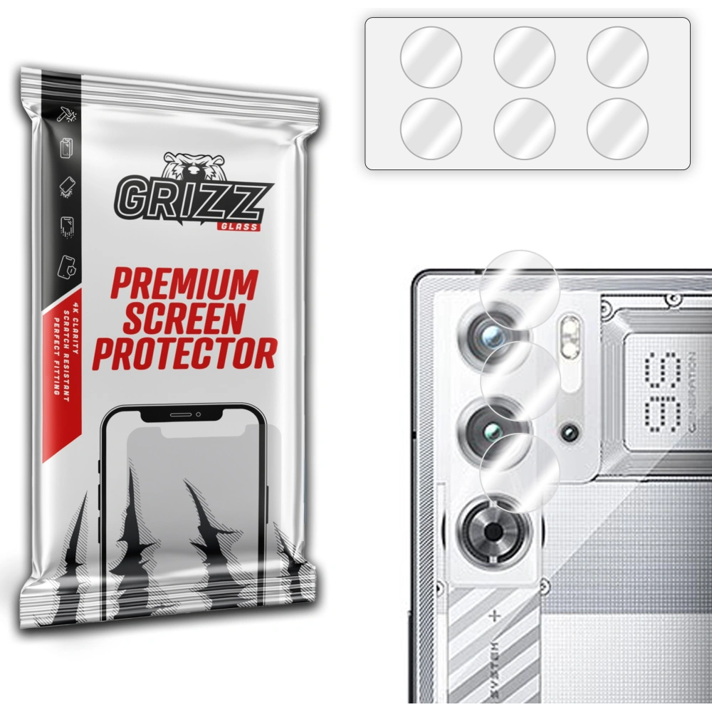 Szkło na aparat GrizzGlass HybridGlass Camera do ZTE nubia Red Magic 9S Pro Plus