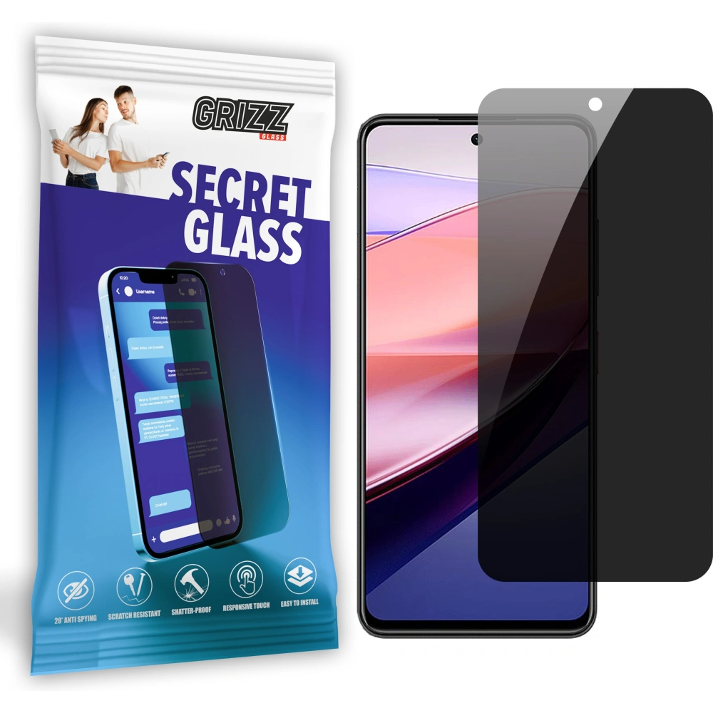 Matowe szkło prywatyzujące GrizzGlass SecretGlass do Nubia Focus
