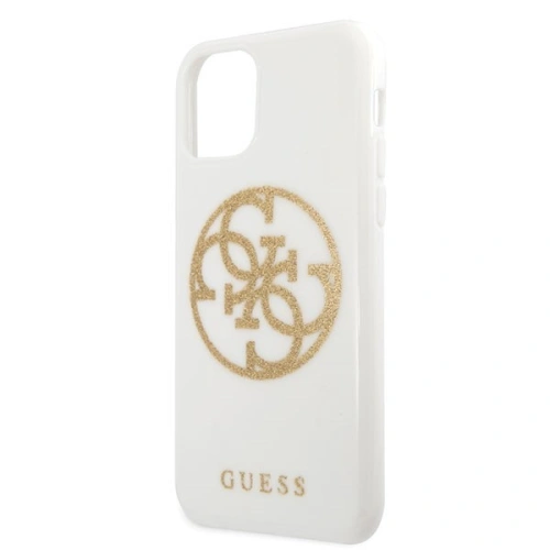 Kup Etui Guess GUHCN65TPUWHGLG Apple iPhone 11 Pro Max bílý/white hard case Glitter 4G Circle Logo - GUE298WHT - {ean13} - Sklep Home Screen
