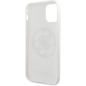 Kup Carcasă Guess GUHCN65TPUWHGLG Apple iPhone 11 Pro Max albă/white hard case Glitter 4G Circle Logo - GUE298WHT - {ean13} - Sklep Home Screen