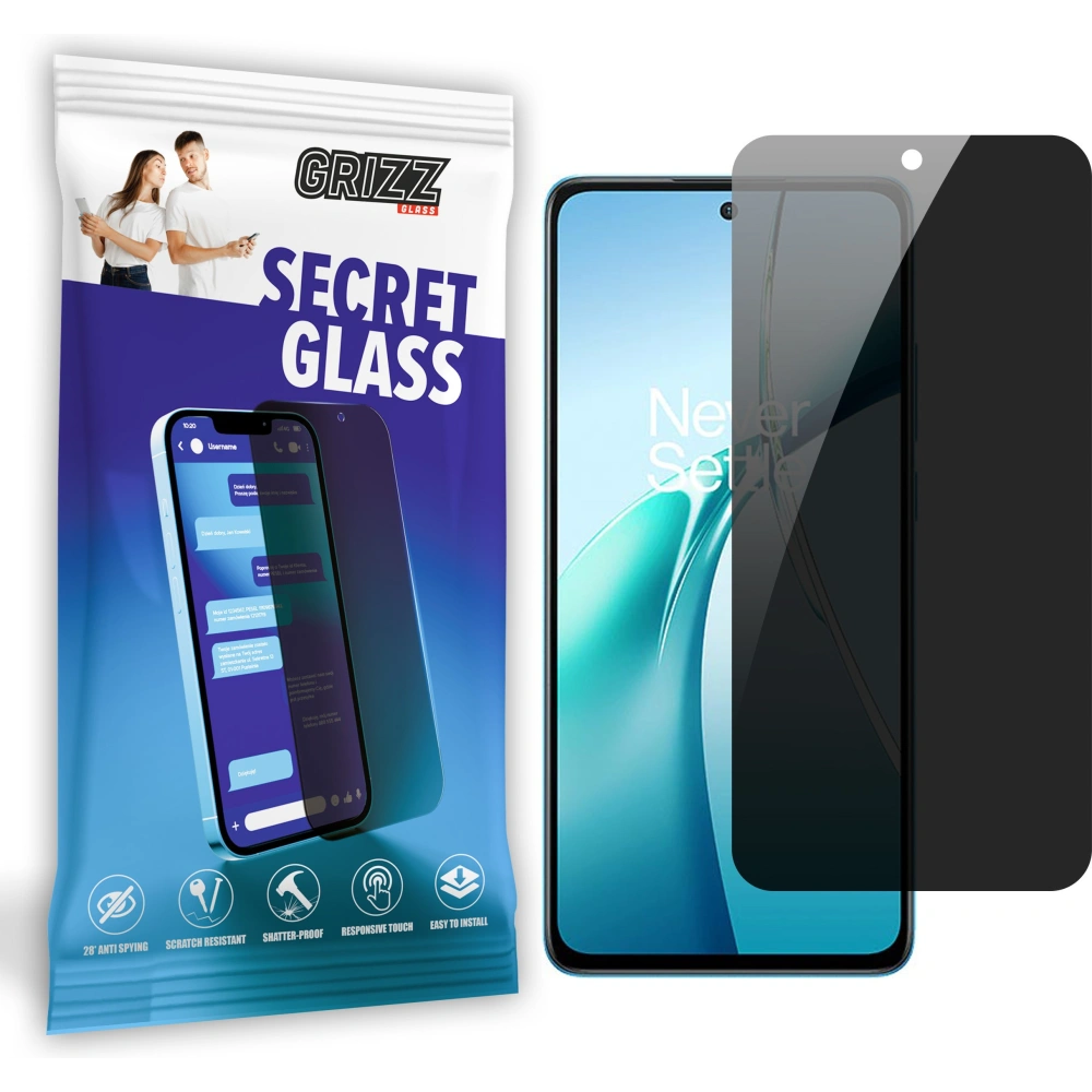 Matowe szkło prywatyzujące GrizzGlass SecretGlass do OnePlus Nord CE4 Lite