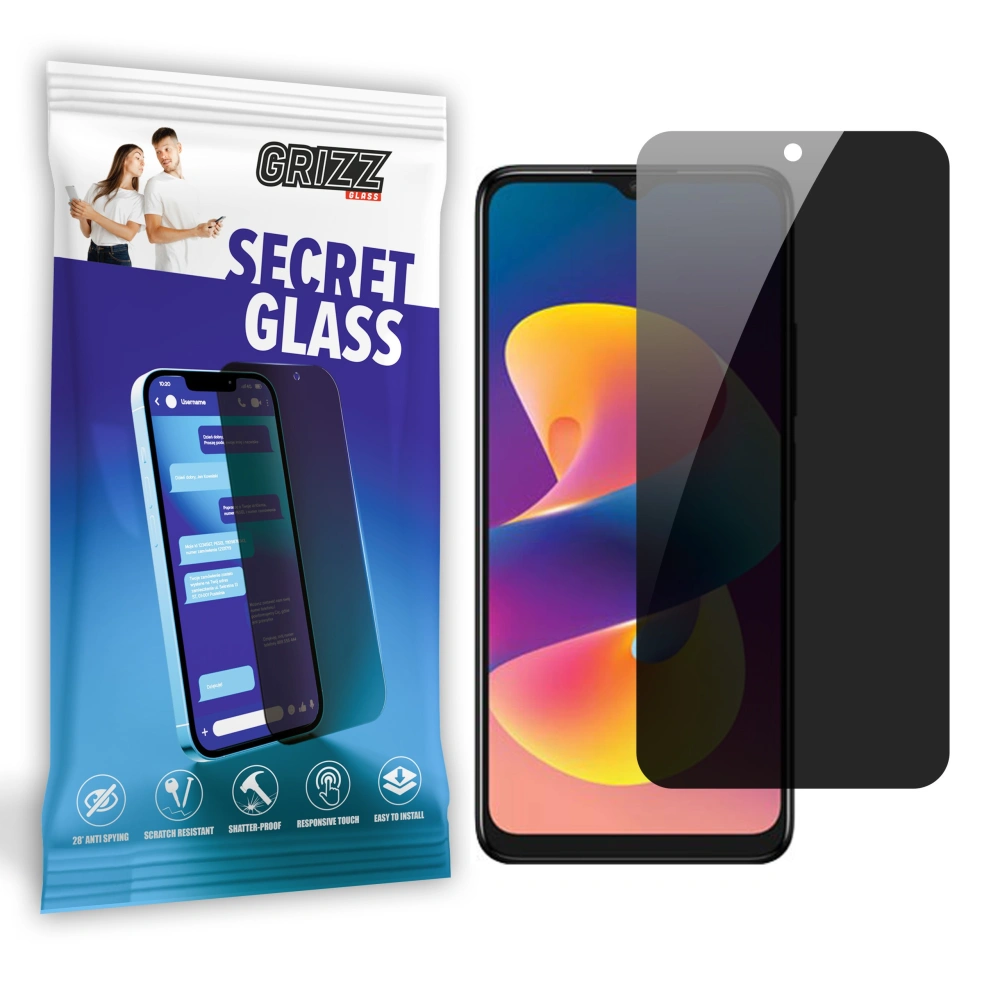 Matowe szkło prywatyzujące GrizzGlass SecretGlass do TCL 50 LE