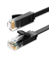 Płaski kabel sieciowy UGREEN Ethernet RJ45, Cat.6, UTP, 0,5m (czarny)