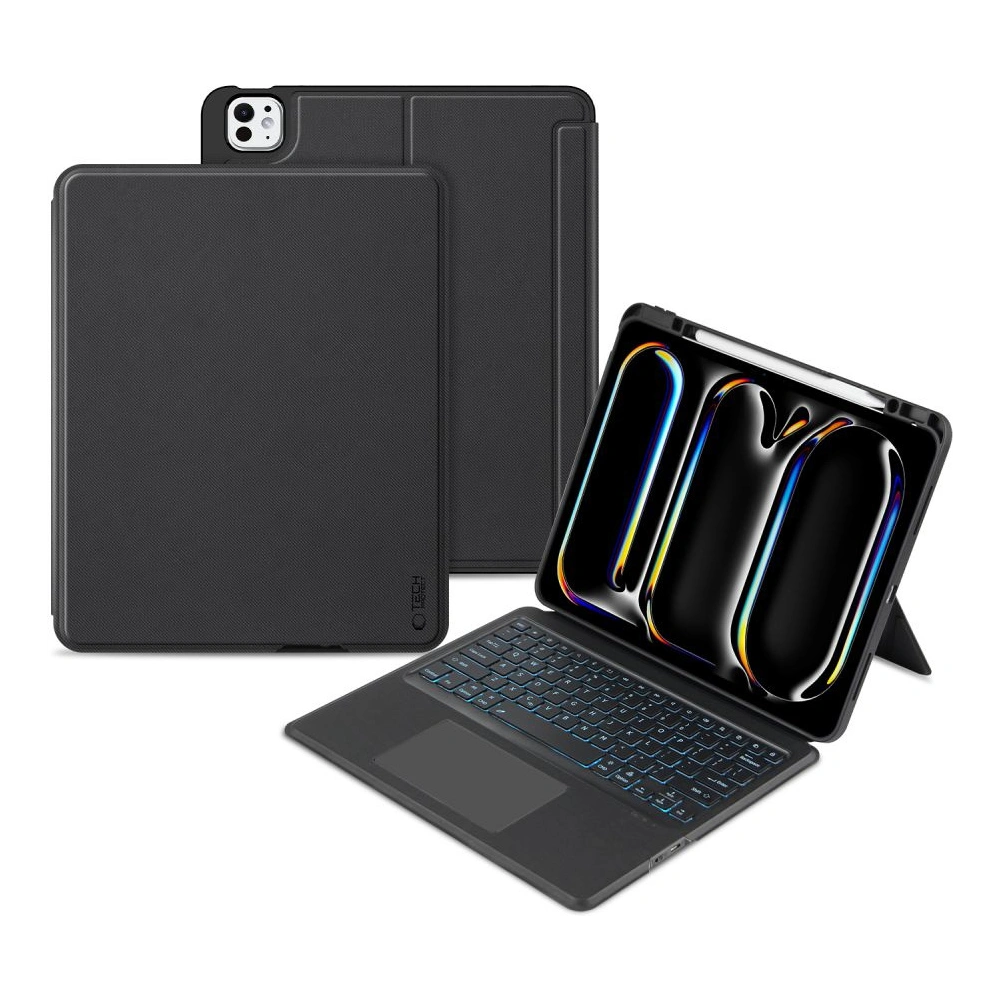 Etui Tech-Protect SmartCase Mag Pen + Keyboard Apple iPad Pro 13" 2024 (7. generacji) / 2025 (8. generacji) Black