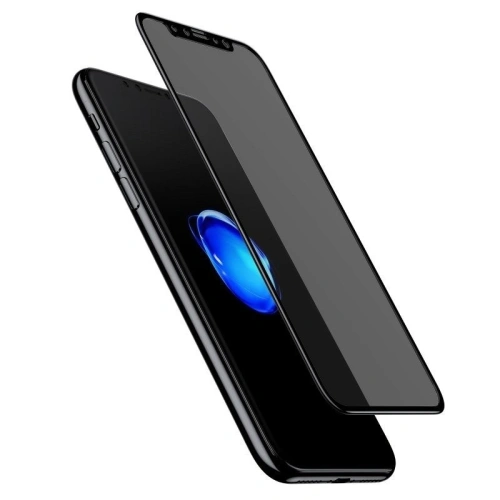 Kup Szkło hartowane 3D prywatyzujące Baseus 0.23mm na cały ekran iPhone X/Xs (czarne) - BSU713BLK - {ean13} - Sklep Home Screen