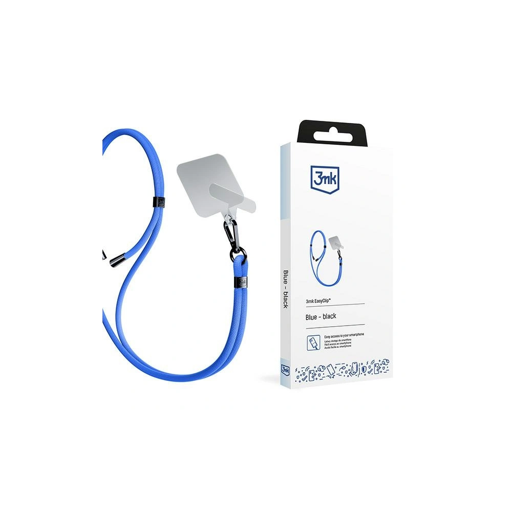 Smycz do telefonu 3MK EasyClip Blue black